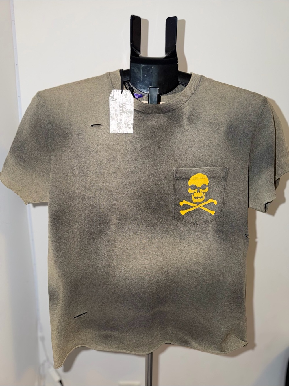 *SOLD* Gallery Dept Distressed Skull T Shirt